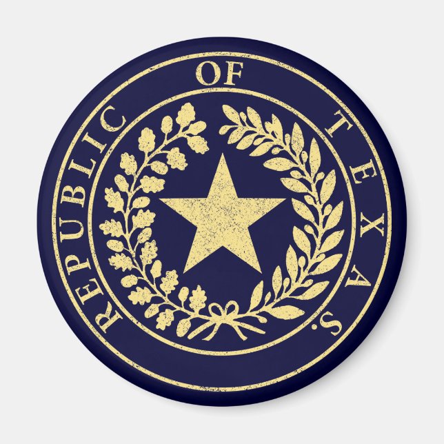 Imán Sello de la República de Texas (Frente)