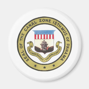 IMÁN SELLO DE LA ZONA CANAL DE PANAMÁ
