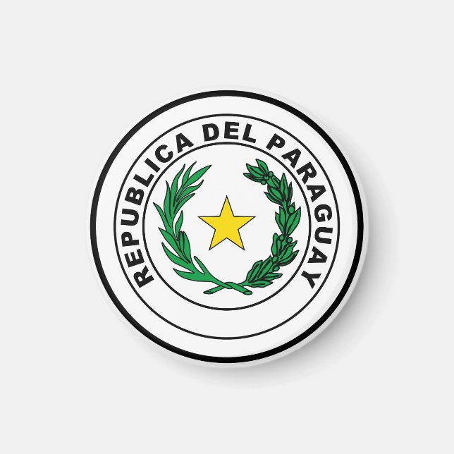 Imán Sello de Paraguay (Frente)