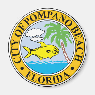 Imán Sello de Pompano Beach, Florida