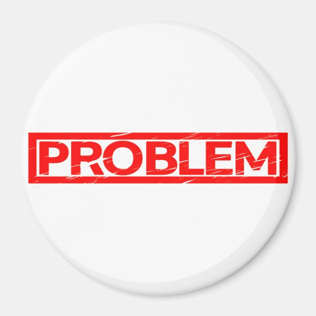Imán Sello de problema (Frente)