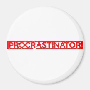 Imán Sello de Procrastinador