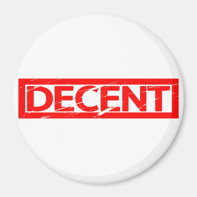 Imán Sello Decente (Frente)