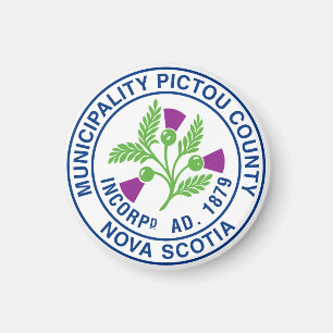 Imán Sello del condado de Pictou - Nueva Escocia