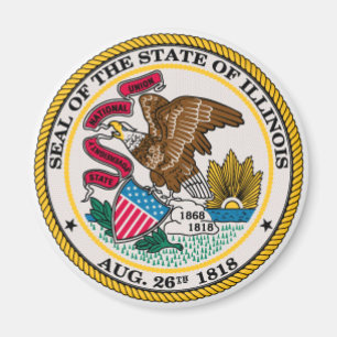 Imán Sello del estado de Illinois