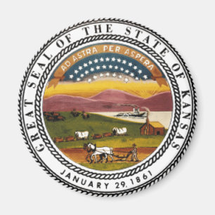 Imán Sello del estado de Kansas