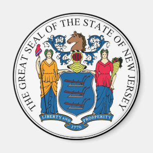 Imán Sello del estado de New Jersey