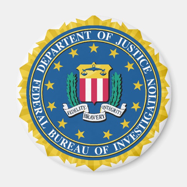 Imán Sello del FBI (Frente)