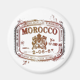 Imán Sello descolorado de Marruecos