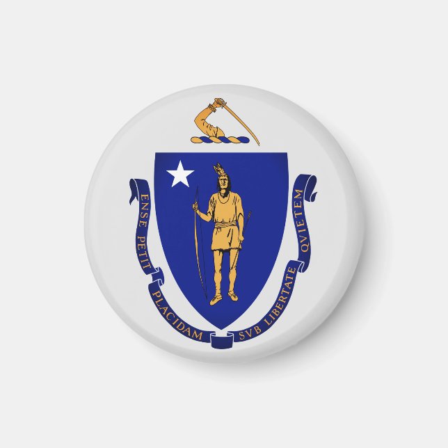 Imán Sello estatal de Massachusetts (Frente)