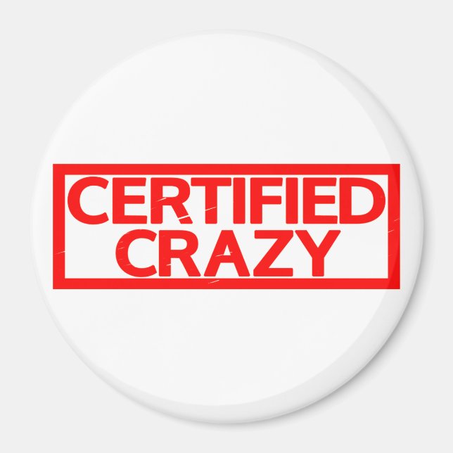 Imán Sello Loco Certificado (Frente)