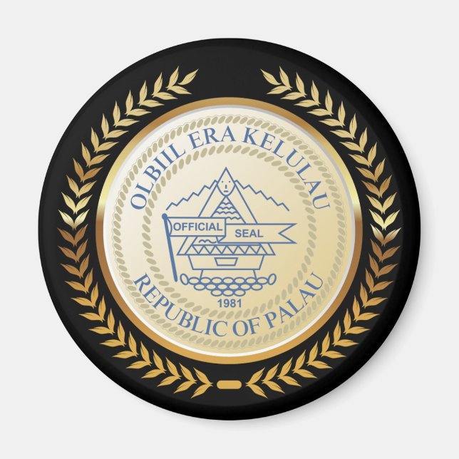 Imán Sello Oficial de Palau (Frente)