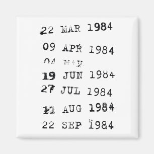 Imán Sellos de biblioteca Fecha de vencimiento 1984