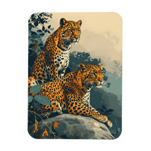 Imán Selva leopardo: Vintage