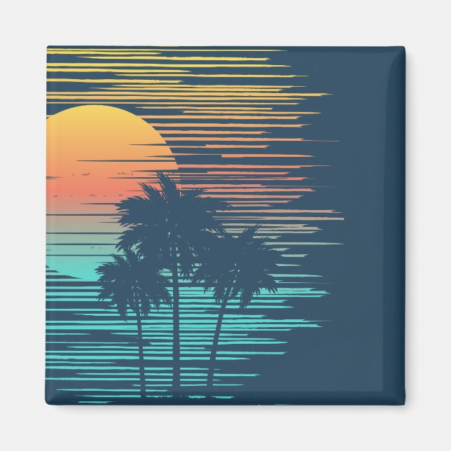 Imán Selva tropical Hawaii Sunset Sunrise (Frente)