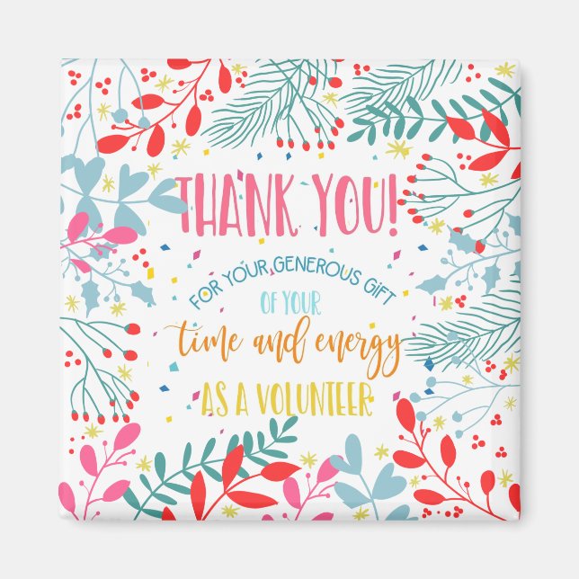 Imán semana de agradecimiento a voluntarios (Frente)