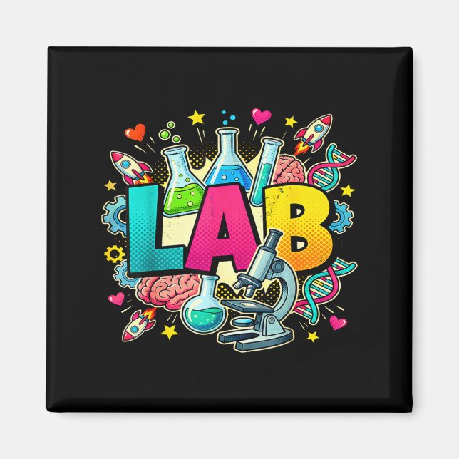 Imán Semana de laboratorio 2026 técnico científico de l (Frente)