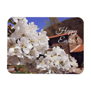 Imán Semana Santa. Cerezo en flor.