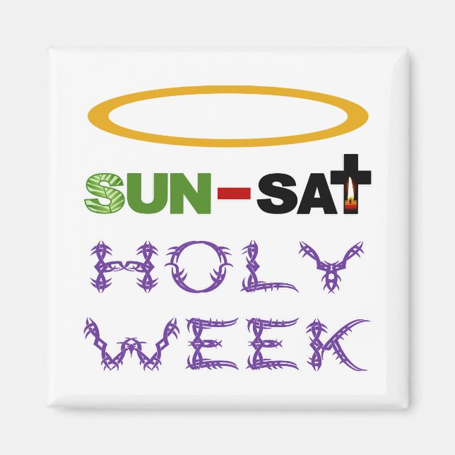 Imán Semana Santa (Domingo de Ramos a Jueves Santo) (Frente)