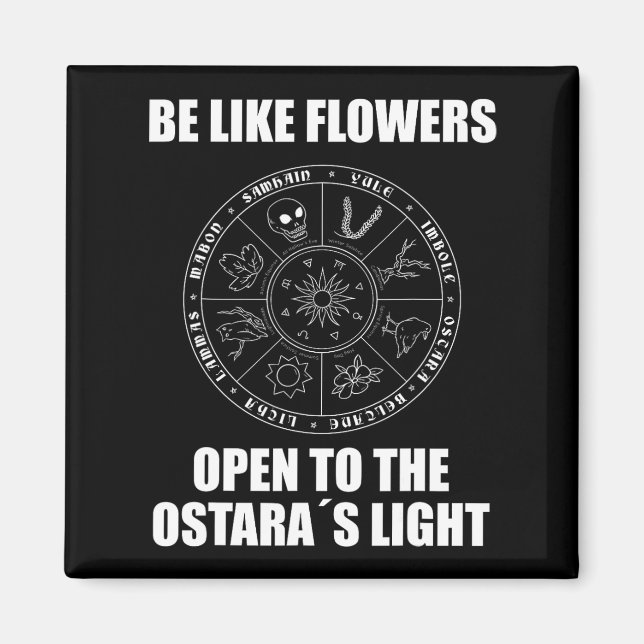 Imán Semana Santa Ostara Eostre Pagan Witchcraft Spring (Frente)