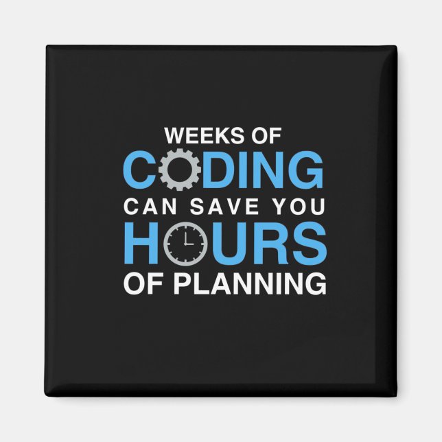 Imán Semanas Programáticas De Codificación (Frente)