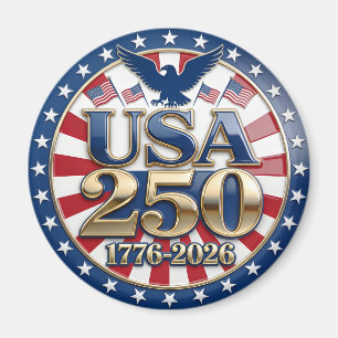 Imán Semicentenario de América 1776-2026 EE. UU. 250