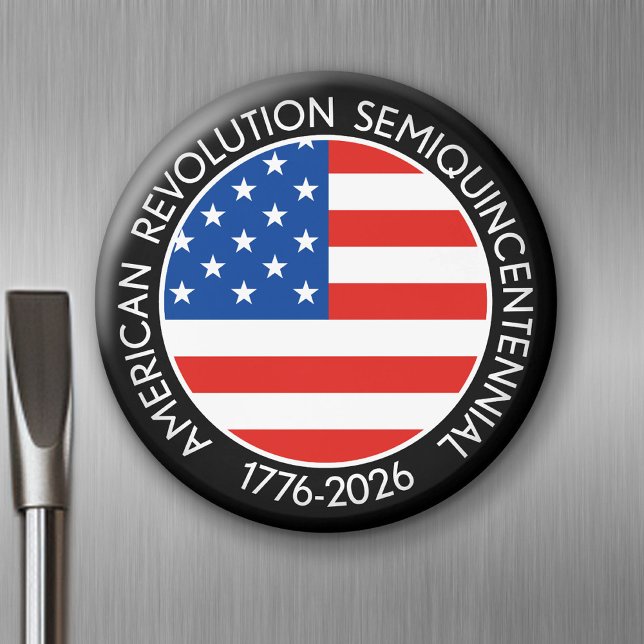 Imán Semicincuentenario de América 1776-2026 EE. UU. 25 (Celebrate America - Semiquincentennial 250 Magnet)