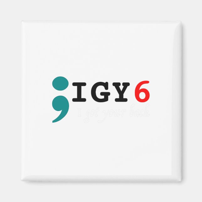 Imán Semicolón Tengo Tu Conciencia Del Suicidio Del Ck (Frente)