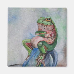 Imán Semilla De Rana Art 5.1 Cm Cuadrado Magnet