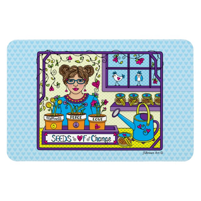 Imán Semillas De Change_Flexible Magnet 6"x4" (Horizontal)