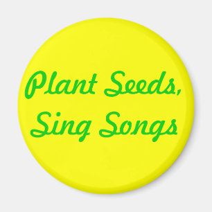 Imán Semillas de la planta. Cante las canciones