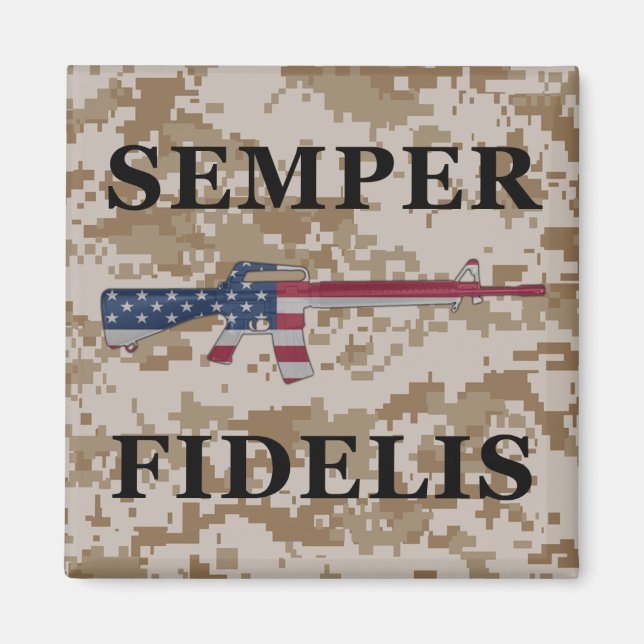Imán Semper Fidelis M16 Magnet Tan (Frente)
