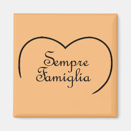 Imán Sempre familia Corazón italiano de "siempre famili