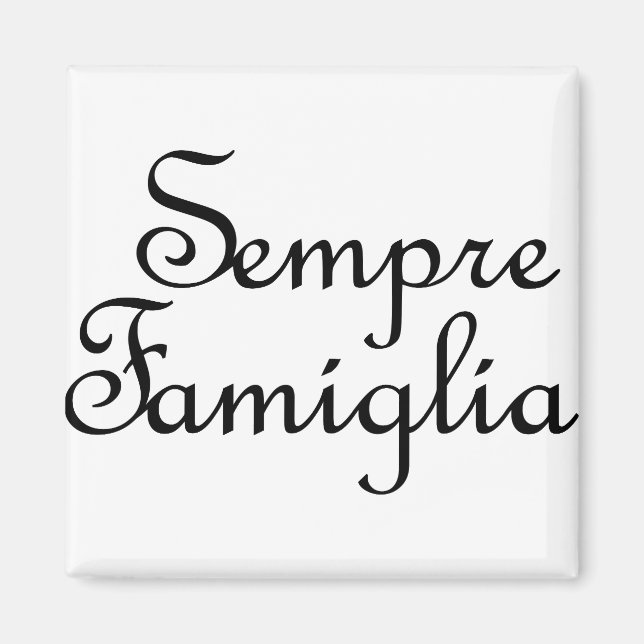 Imán Sempre familia - italiano - siempre familia (Frente)