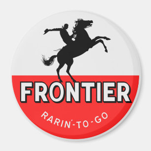Imán Señal de época de la Gasolina Frontier Rarin'-to-g
