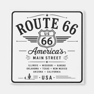 Imán Señal de la Carretera Americana Ruta 66