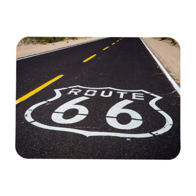 Imán señal de la carretera Ruta 66, Arizona (Horizontal)