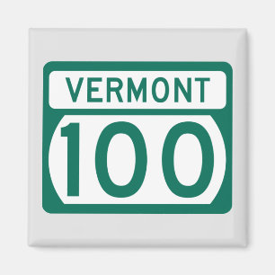 Imán Señal de la ruta Vermont 100