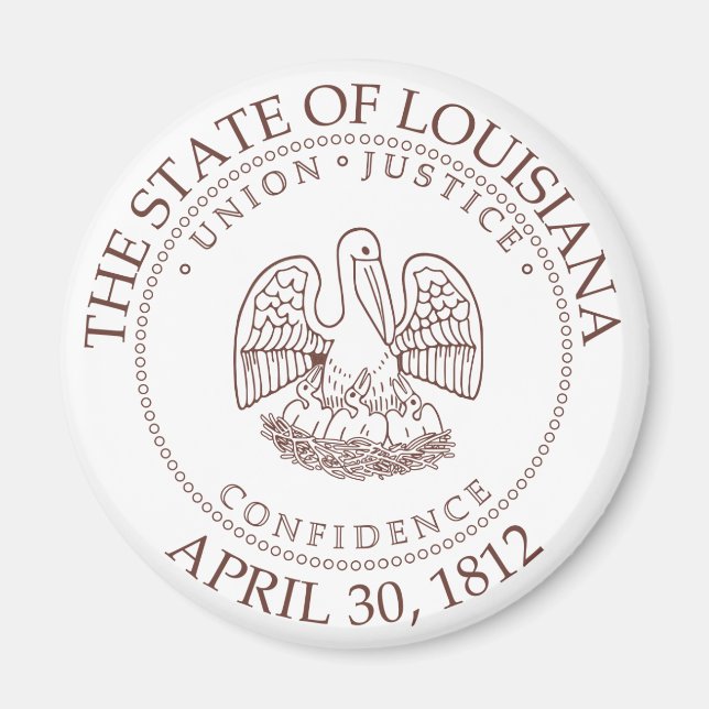 Imán Señal de Louisiana (Frente)