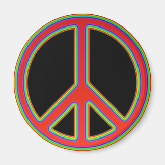 IMÁN SEÑAL DE PAZ DE RETRO