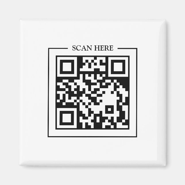 Imán Señal de puerta de escaneo de código QR de logotip (Frente)