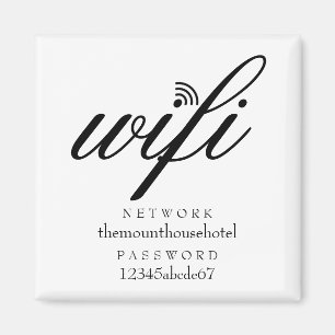 Imán Señal de red y contraseña Wifi