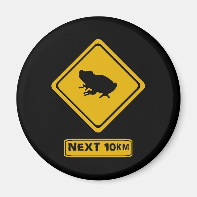 Imán señal de ruta de rana (Frente)