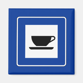Imán Señal de Tráfico de Café