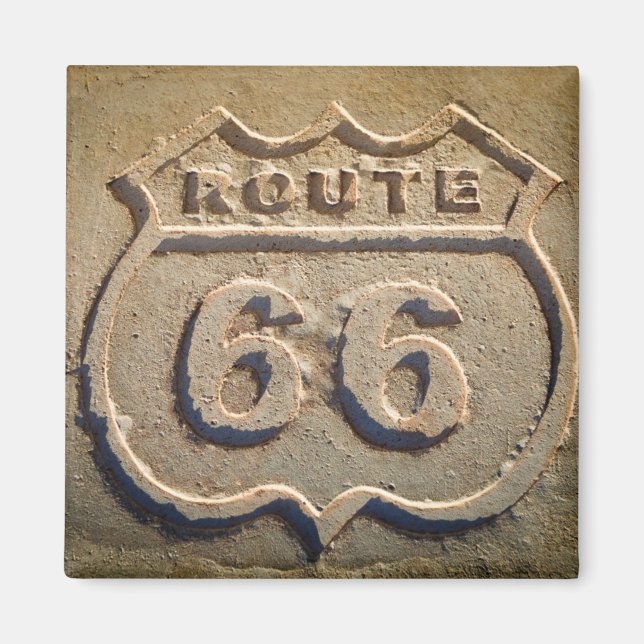Imán señal histórica de la ruta 66, Arizona (Frente)