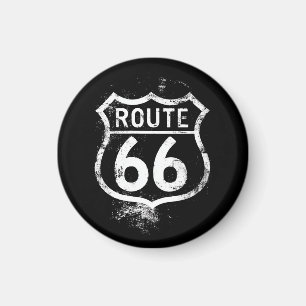 Imán Señal Vintage Ruta 66 Distorsionada Americana Viaj