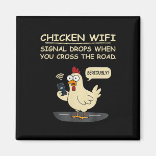 Imán Señal Wifi de Pollo se Cae Cuando Cruzar La Carret