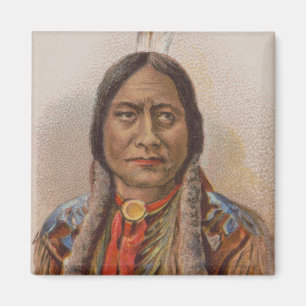 Imán Señales de humo: El jefe indio lakota está sentado