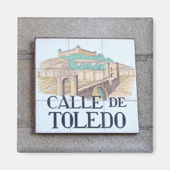 Imán Señales de la calle de Madrid (Frente)