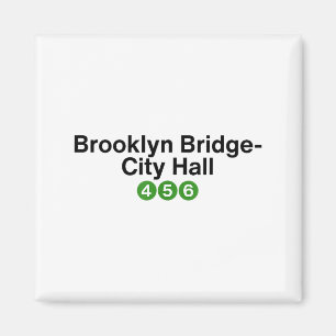 Imán señales de la estación de metro de Nueva York del